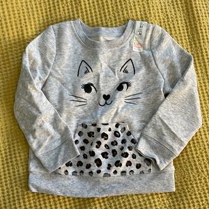 Cat Fleece Sweatshirt